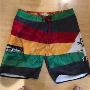 Lightly used LRG swim trunks 36